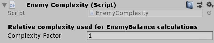 The Enemy Complexity component.